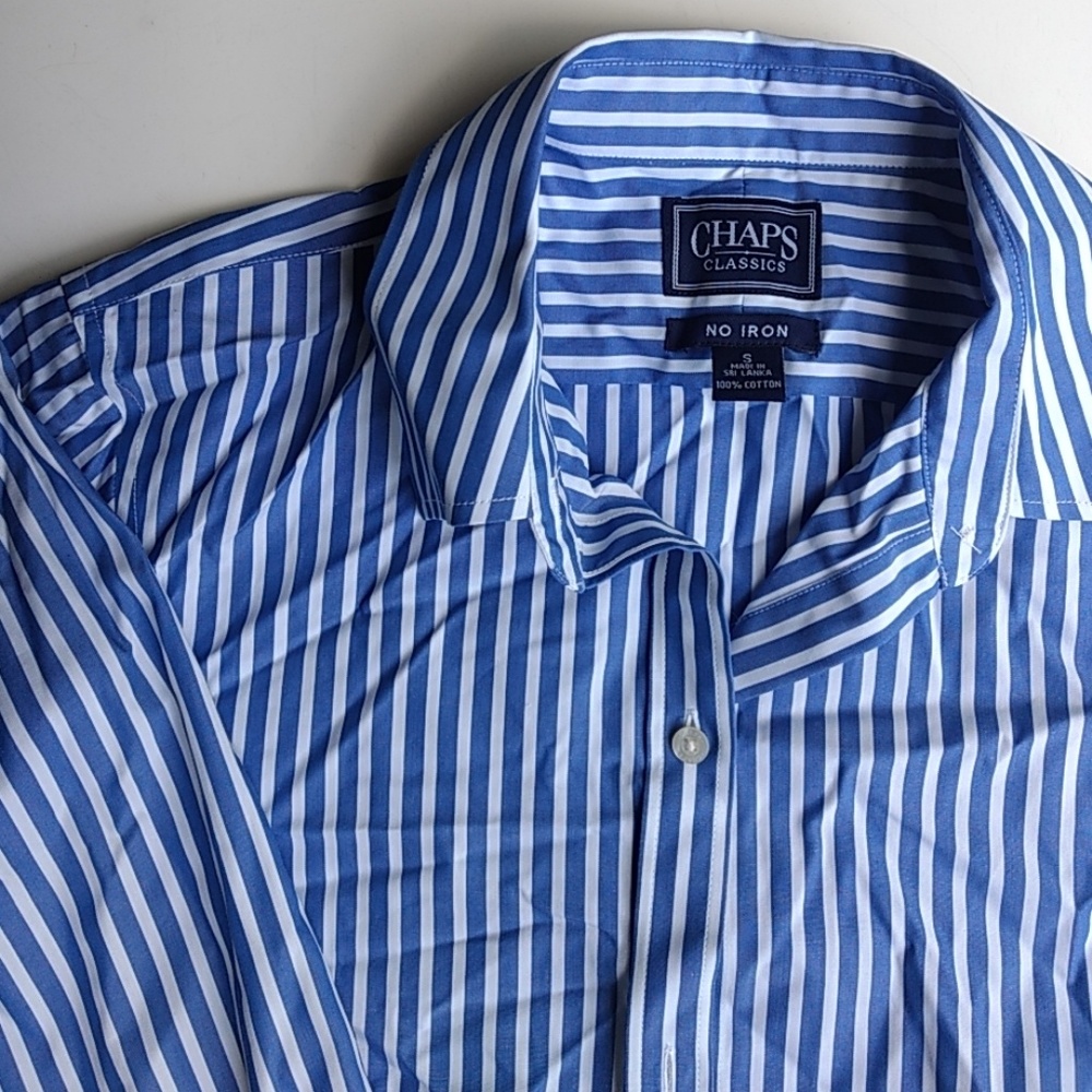 Chaps Striped Button Down